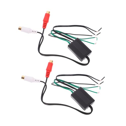 Vaguelly 2 Stück Autohornkabeladapter Aktivlautsprecher für Plattenspieler Car-Audio-Lautsprecherkabel Drahtsuchtongenerator Autodio -Verstärker -Verdrahtungs -Kit Audio -Splitterkabel Abs von Vaguelly