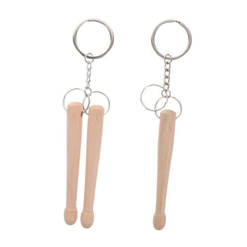 Vaguelly 2 Stück Kleine Drumsticks Schlüsselanhänger Drumstick Schlüsselanhänger Drum-zubehör Für Schlagzeuger Mini Drumsticks Schlüsselanhänger Tragbare Drumsticks Schlüsselanhänger von Vaguelly