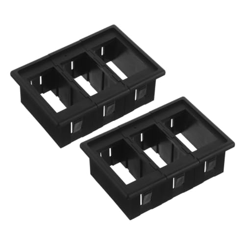 Vaguelly 2 Stück Montagerahmen für Kfz-Schalter Plattenhalterungshalter Abs Black Vaguelly 2 Stück Montagerahmen für Kfz-Schalter Plattenhalterungshalter Abs Black von Vaguelly