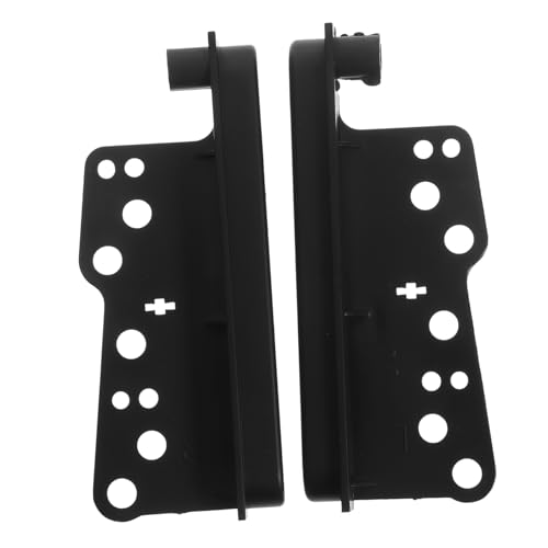 Vaguelly 2 Stück Radio-Kit Doppel-DIN-Autoradio Auto Audio Doppel-DIN-Einbau-Armaturenbrett Autoteil-Zubehör Bindestrich Radio-Stereoanlage Auto Teil Auto versorgung Abs Black von Vaguelly