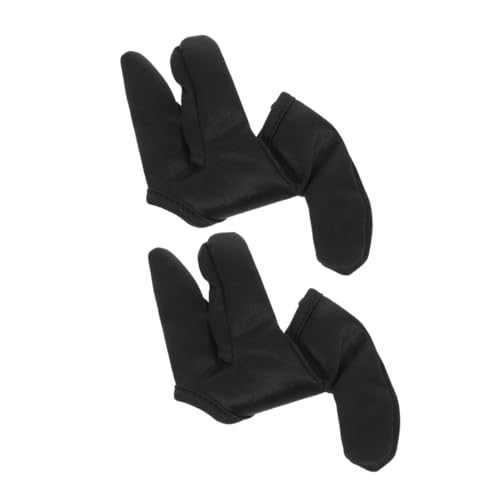 Vaguelly 2 Teiliges Drei Finger Set Lockenstab Hitzebeständige Fingerschützer Haarfärbehandschuhe Hitzeschutzhandschuhe Für Haarstyling Friseur Fingerhandschuhe Friseurhandschuhe von Vaguelly