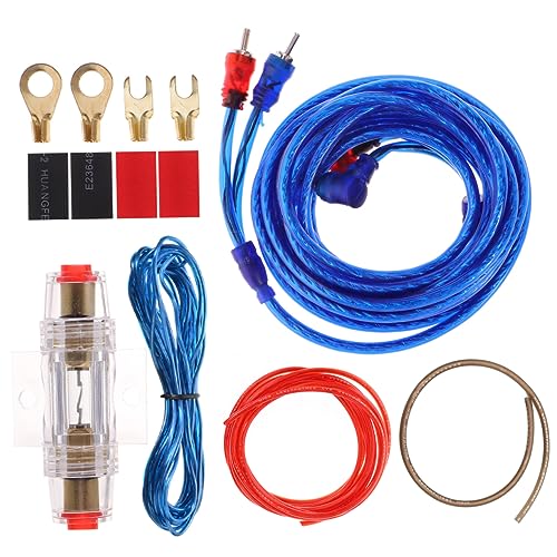 Vaguelly 2000W Auto Netzkabel Verstärkerkabel Kit aus Reinem Kupfer Gemischte Farben für Installation von Verstärkern und Subwoofern Einfach zu Bedienen Vaguelly 2000W Auto Netzkabel Verstärkerkabel Kit aus Reinem Kupfer Gemischte Farben für Installation von Verstärkern und Subwoofern Einfach zu Bedienen von Vaguelly
