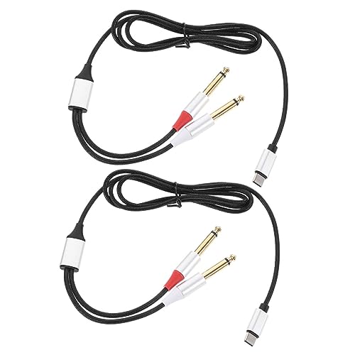 Vaguelly 2Stücke C Audio Kabel mit Dual Stecker Hochwertiges Audiokabel für Smartphones Tablets Laptops und Mischpulte Optimal für Audioübertragungen Vaguelly 2Stücke C Audio Kabel mit Dual Stecker Hochwertiges Audiokabel für Smartphones Tablets Laptops und Mischpulte Optimal für Audioübertragungen von Vaguelly