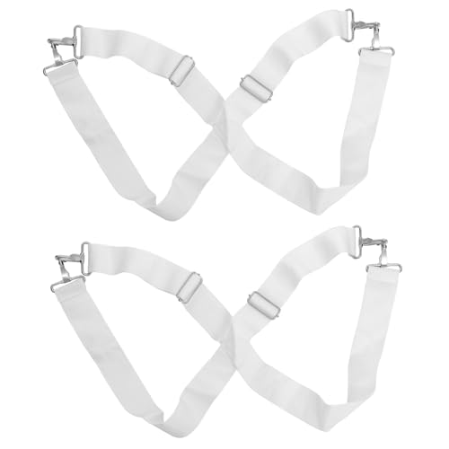 Vaguelly 2Stücke Einstellbarer Doppelschultergurt Für Snare Trommel Strapazierfähiger Nylonriemen Weiß Ergonomisches Design Für Optimalen Tragekomfort Und Schulterdruckentlastung von Vaguelly