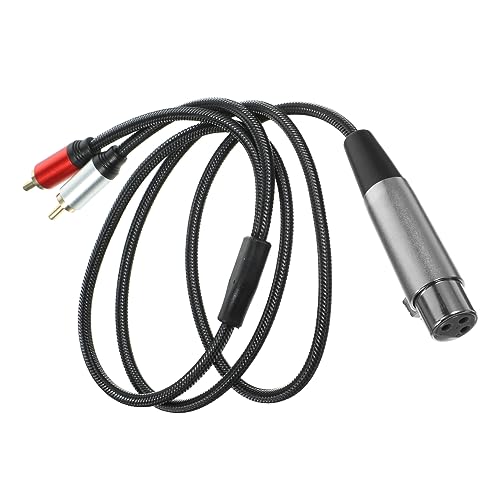 Vaguelly 3 Signal-audiokabel Praktischer Audiokonverter Adapterkabel Leistungsverstärker-sound-audiokabel Audioübertragungskabel Kopfhörer-konverter Signal-patchkabel Verzinnter Kupferdraht von Vaguelly