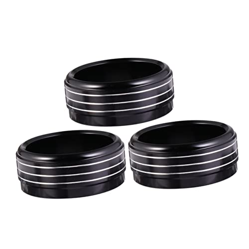 Vaguelly 3 Stück Zierring des Klimaanlagenknopfes runden Abdeckung fit Knöpfe Zustand Auto Klimaanlage Knopfring Knopfringe für Klimaanlage Aluminiumlegierung Black Vaguelly 3 Stück Zierring des Klimaanlagenknopfes runden Abdeckung fit Knöpfe Zustand Auto Klimaanlage Knopfring Knopfringe für Klimaanlage Aluminiumlegierung Black von Vaguelly