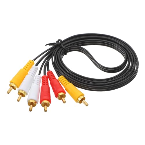 Vaguelly 3Paar Av Kabel Audio Videoleitung Mit Vergoldeten Steckern Für Signalübertragung Kompatibilität Vaguelly 3Paar Av Kabel Audio Videoleitung Mit Vergoldeten Steckern Für Signalübertragung Kompatibilität von Vaguelly