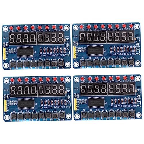Vaguelly 4 Stück 8 8-bit-led-digitalröhre Röhrenschlüssel Bausätze Flexibler Led-Bildschirm Ram Anzeigemodul Led-röhre Schaltung Plattform Mikrocontroller Digitale Röhre 8 Tasten PCB Vaguelly 4 Stück 8 8-bit-led-digitalröhre Röhrenschlüssel Bausätze Flexibler Led-Bildschirm Ram Anzeigemodul Led-röhre Schaltung Plattform Mikrocontroller Digitale Röhre 8 Tasten PCB von Vaguelly