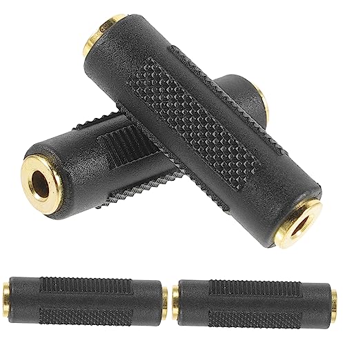 Vaguelly 4 Stück Gaming -Mikrofon Adapter Lautsprecher Audio verteiler Audio-Verbindungsstück Audio-Gender-Changer Audio-Splitter Audioanschluss Mixer-Umwandlungsanschluss Metall von Vaguelly