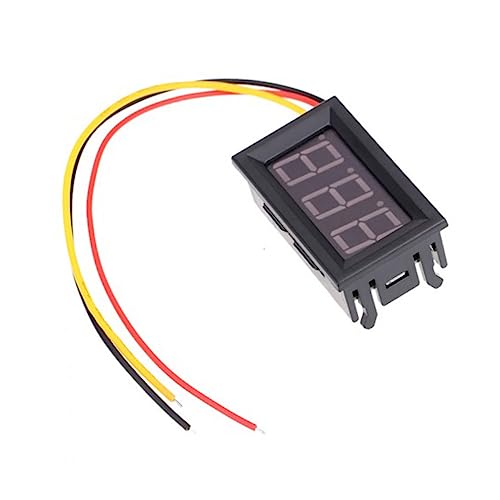 Vaguelly 99.9V Draht Voltmeter mit LCD Anzeige Spannungsmesser für Motorräder und Autos Einfach Anzuschließen Schutz und Niedriger Startspannung Vaguelly 99.9V Draht Voltmeter mit LCD Anzeige Spannungsmesser für Motorräder und Autos Einfach Anzuschließen Schutz und Niedriger Startspannung von Vaguelly