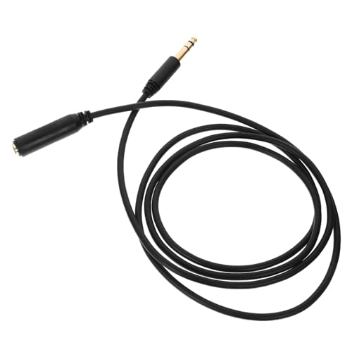 Vaguelly Audioleitung Kabel männlich Lautsprecher Audio- verdrahtet musical instruments guitar cable extension cords audio funkübertragung Audioübertragung 1/4 Verlängerung PVC Black von Vaguelly