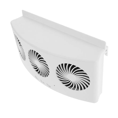 Vaguelly Auto-Abluft klimaanlage Doppelt kühlender Autoventilator Aire acondicionado solar Auto-Lüfter für Autos Solar Autofensterlüfter Solarbetriebene Kühlbox Abs Weiß von Vaguelly
