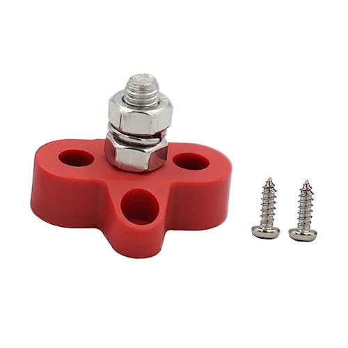 Vaguelly Batterieklemme Klemmleiste für Auto 48-V-Verteilerblock Sammelschiene des Verteileranschlusses Stromverteilerblock Verbindungspfosten Klemmenleisten Plastik rot Vaguelly Batterieklemme Klemmleiste für Auto 48-V-Verteilerblock Sammelschiene des Verteileranschlusses Stromverteilerblock Verbindungspfosten Klemmenleisten Plastik rot von Vaguelly