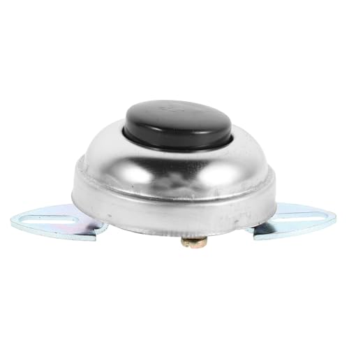 Vaguelly Hupenknopfschalter Lufthupenknopf Autohupenknopf Druckknopf Startdruckknopf Bootshupenschalter Zughupenschalter Druckknopf Ein Aus Schalter Momentaner Hupenschalter Metall Silber von Vaguelly