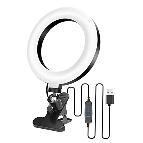 Vaguelly Licht füllen led-Light led-Lichter Laptop Beleuchtung flashlihgt schreibtischleuchten Forderung Lampe Treffen Clip-Licht ausstrahlen LED-Kameralicht Schalenmaterial: abs Weiß von Vaguelly