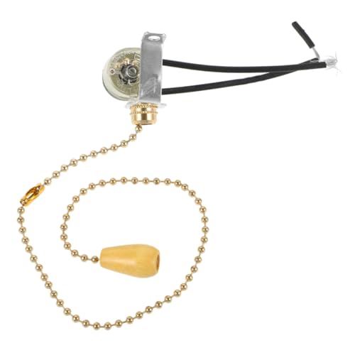 Vaguelly Lichtdrahtschalter Lichtschalter wandlampe Lampeninstallation Zugketten-Schalter Lampen Zubehörteile Lampenersatzschalterteil Lichtzugschalter Praktische Zugkette Holz Golden Vaguelly Lichtdrahtschalter Lichtschalter wandlampe Lampeninstallation Zugketten-Schalter Lampen Zubehörteile Lampenersatzschalterteil Lichtzugschalter Praktische Zugkette Holz Golden von Vaguelly