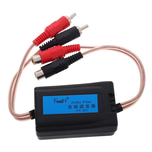 Vaguelly Rauschfilter Audio-Erdschleifen-Rauschisolator Musikgeräuschisolator Geräuschfilter für Autoradio Geräuschreduzierer für den Masseschleifenisolator PVC Black Vaguelly Rauschfilter Audio-Erdschleifen-Rauschisolator Musikgeräuschisolator Geräuschfilter für Autoradio Geräuschreduzierer für den Masseschleifenisolator PVC Black von Vaguelly