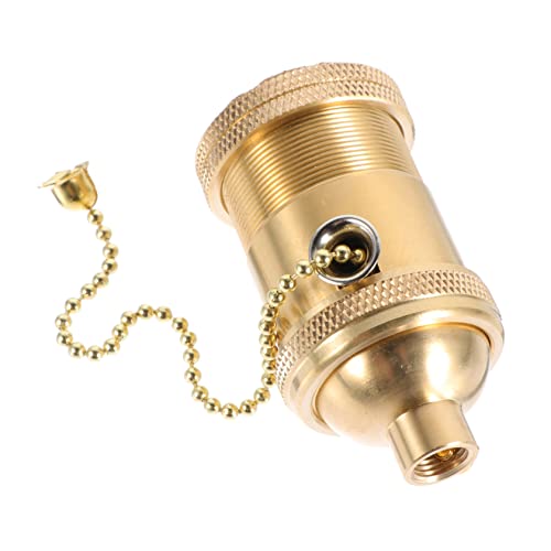 Vaguelly Retro Kupfer Lichthalter mit Dual Ring Reißverschluss Vintage Lampenfassung für Deckenleuchten für Bar und Wohnzimmer Einfache Installation Platzsparend Vaguelly Retro Kupfer Lichthalter mit Dual Ring Reißverschluss Vintage Lampenfassung für Deckenleuchten für Bar und Wohnzimmer Einfache Installation Platzsparend von Vaguelly