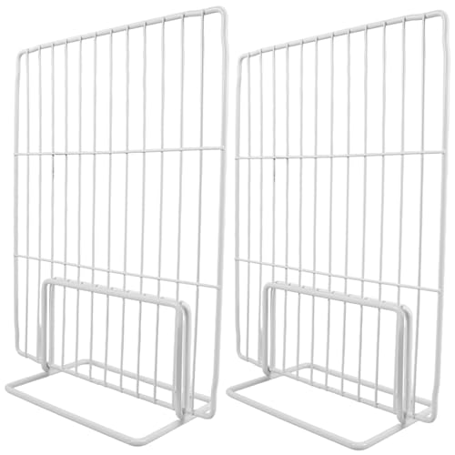 Vaguelly Teilung Regal Teiler Organisatoren Gestell für Kühlschrank Organizer Kühlschrank-Organizer Gefrierschrank-Organizer Gefrierversorgung austauschbarer Kühlschranktrenner Eisen Weiß von Vaguelly