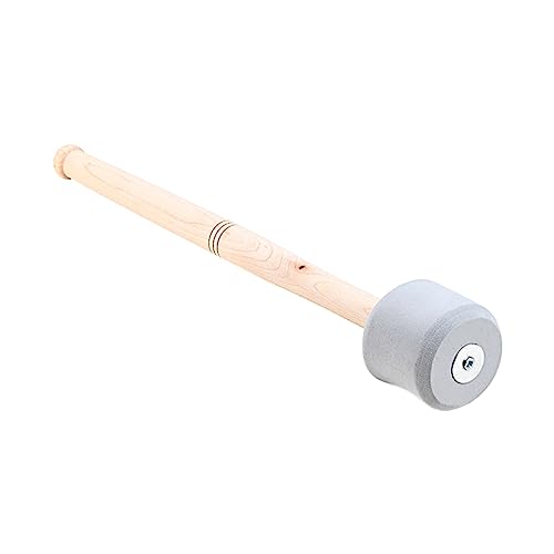 Vaguelly Trommelhammer Geformt Schläger Bassdrum Mallet Percussion-stick Drum-instrument-stick Bühnenkeule Drumstick Trommelstöcke Schlägel Für Große Trommeln Hölzern Grau von Vaguelly