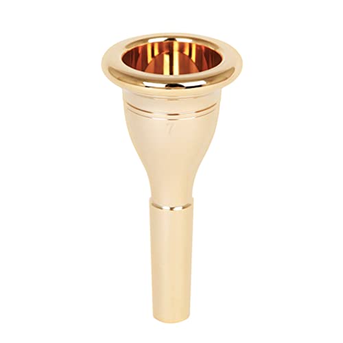Vaguelly Tuba Knospe Standardrohr Mundstück Silber Mundstück Mundstück Tuba Ersatz Musikinstrument Tuba Zubehör für Tuba Goldene Posaune Mundstück von Vaguelly