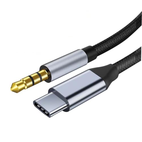 Vaguelly USB Typ C Audio Adapterkabel Verbindungskabel Für Kopfhörer Lautsprecher Lang Kompatibel Mit Smartphones Tablets Audio Connector von Vaguelly