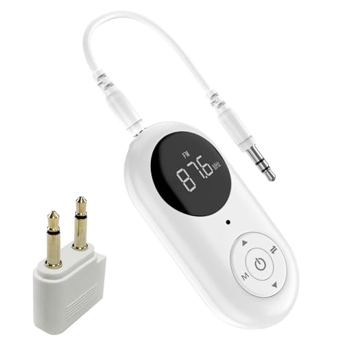 Bluetooth Adapter 5.3: 3 in 1 Aux Bluetooth 5.3 Adapter und Empfänger mit 3,5 mm Klinken, Adapter Transmitter Airfly Flugzeug Gadgets für 2 Kopfhöre, Bluetooth Adapter Flugzeug, Auto und Zuhause von Vaileal