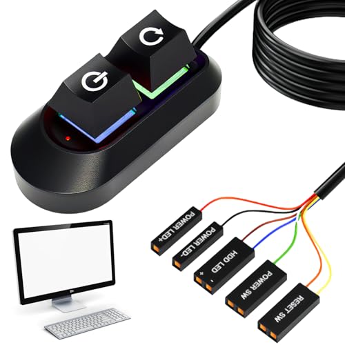 Netzschalter für Desktop Computers: Desktop Computer Power Switch Netzteil Kabel, 2M Externer Computer Netzschalter, PC Motherboard Power On Off Switch Verlängerungskabel für Computer Motherboard Netzschalter für Desktop Computers: Desktop Computer Power Switch Netzteil Kabel, 2M Externer Computer Netzschalter, PC Motherboard Power On Off Switch Verlängerungskabel für Computer Motherboard von Vaileal