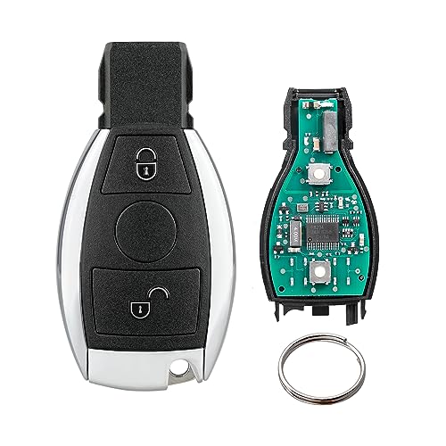 2 Tasten Autoschlüssel Fernbedienung für Mercedes Benz A B C E S G CL GL CLK CLS Class (BGA 433mhz FSK) (2 Tasten) von Vailikey