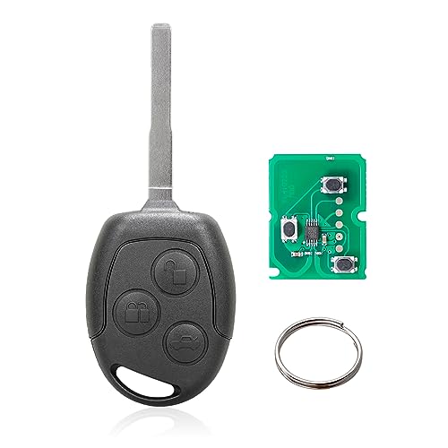 3 Tasten Autoschlüssel Fernbedienung für Ford Mondeo Focus Fiesta C Max S Max Galaxy (433MHz 4D63 Chip KR55WK47899) (4D63) von Vailikey