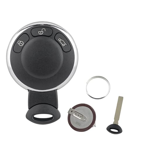 3 Tasten Mini Cooper Schlüsselanhänger mit VL2020 Batterie Mini Autoschlüssel Mini R56 R57 R60 Countryman Schlüsselgehäuse mit ungeschliffener Klinge 3 Tasten Mini Cooper Schlüsselanhänger mit VL2020 Batterie Mini Autoschlüssel Mini R56 R57 R60 Countryman Schlüsselgehäuse mit ungeschliffener Klinge von Vailikey