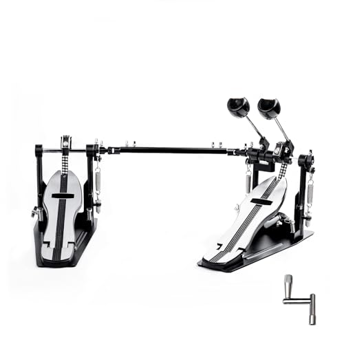 Vaisoeny Double Bass Drum Pedal, Double Chain Bass Drum Pedal, Double Kick Pedal for Bass Drum, Drum Set Kit and Electronic Drums (V-SZ11) von Vaisoeny