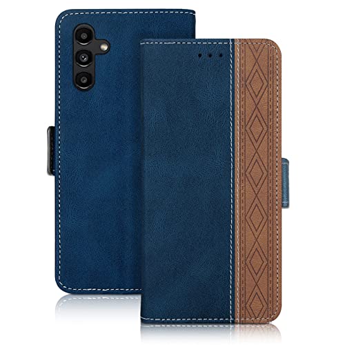 Vaitasy Handyhülle Samsung Galaxy A54 5G, Premium PU Leder Schutzhülle mit Kartenfach Wallet Standfunktion Cover Magnetverschluss Hülle Kompatibel mit Galaxy A54, Blau von Vaitasy