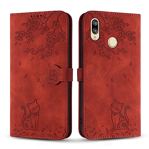Vaitasy Handyhülle für Huawei P20 Lite, Premium PU Leder Cover mit Magnetic Closure Ständer Schutzhülle für P20 Lite - Kaffee Katze Vaitasy Handyhülle für Huawei P20 Lite, Premium PU Leder Cover mit Magnetic Closure Ständer Schutzhülle für P20 Lite - Kaffee Katze von Vaitasy