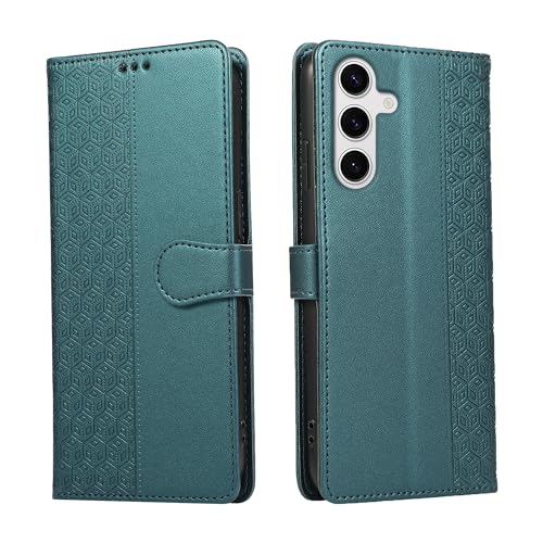 Vaitasy Handyhülle für Samsung Galaxy A55 5G Flip PU Leder Samsung Galaxy A55 5G Kartenfach Wallet Hülle Ständer Magnetisch Schutzhülle für Samsung Galaxy A55 5G Grün von Vaitasy