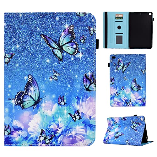 Vaitasy Hülle Kompatibel mit iPad 9.7" (2018/2017) iPad Air 2/ iPad Air, Multi-Winkel Folio Schutzhülle mit Ultra Dünn Vollschutzhülle iPad 6/5 Generation - Schmetterling von Vaitasy