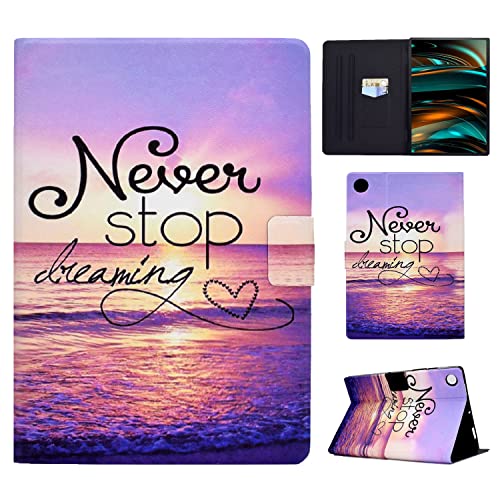 Vaitasy Hülle Samsung Galaxy Tab A8 2021 10.5" (SM-X207/ SM-X205/ SM-X200), Flip Book Cover Tablet Hülle mit Auto Sleep/Wake Funktion Shockproof Magnetisch für Galaxy Tab A8 - Meerwasser von Vaitasy