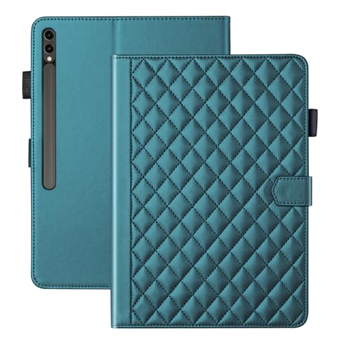 Vaitasy Hülle für Samsung Galaxy Tab S10 Plus/ S9 Plus/ S9 FE Plus 12.4 Zoll Business PU Leder Tablet Schutzhülle für Galaxy Tab S9 Plus mit Kartensteckplatz Ständer Grün von Vaitasy