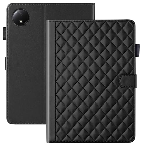 Vaitasy Hülle für Xiaomi Redmi Pad SE 8.7 Zoll 2024 Business PU Leder Tablet Schutzhülle für Redmi Pad SE 8.7" mit Kartensteckplatz Ständer Schwarz von Vaitasy