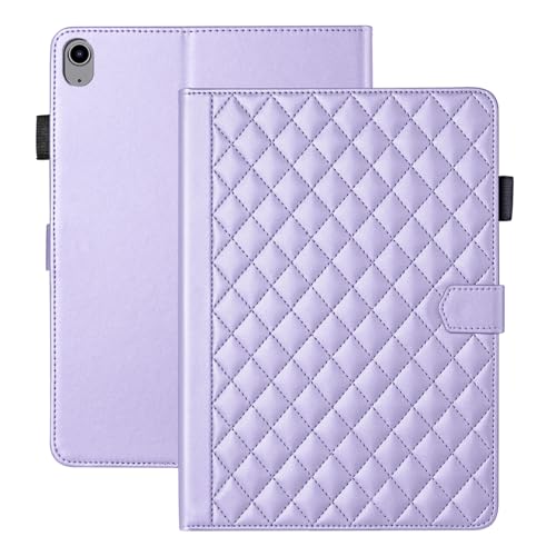 Vaitasy Hülle für iPad 2025 A16 11"/ iPad 10 2022 10.9" Business PU Leder Tablet Schutzhülle für iPad 11 2025 mit Kartensteckplatz Ständer Lila von Vaitasy