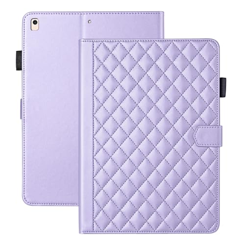 Vaitasy Hülle für iPad 9.7 2018/2017 iPad Air 2/ iPad Air Business PU Leder Tablet Schutzhülle für iPad 9.7" 6/5 Generation mit Kartensteckplatz Ständer Lila von Vaitasy