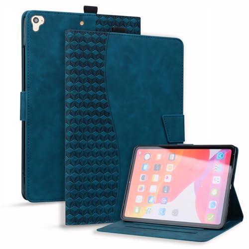 Vaitasy Hülle für iPad 9.7" 2018/2017 iPad Air 2/ iPad Air Flip PU Leder Schutzhülle mit Magnetisch Ständer für iPad 9.7" 6/5 Generation - Blau von Vaitasy