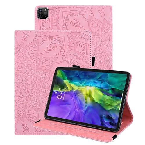 Vaitasy Hülle iPad Air 11 2024 iPad Pro 11 2022/2021/2020 Schutzhülle Auto Schlaf/Wach Funktion Hülle mit Standfunktion für iPad Air 5/4 10.9" 2022/2020 - Mandala Rosa von Vaitasy