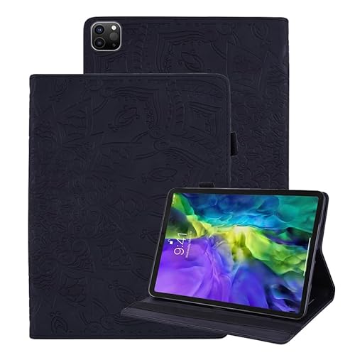 Vaitasy Hülle iPad Air 11 2024 iPad Pro 11 2022/2021/2020 Schutzhülle Auto Schlaf/Wach Funktion Hülle mit Standfunktion für iPad Air 5/4 10.9" 2022/2020 - Mandala Schwarz von Vaitasy
