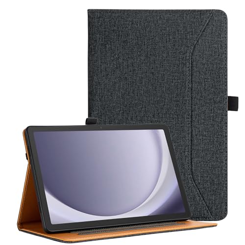 Vakarey Hülle für Samsung Galaxy Tab A9 Plus,Multiangle Support Stand Cover für Samsung Tablet A9 Plus Hülle 11 Zoll 2023,Schwarz von Vakarey
