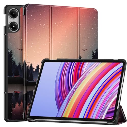 Vakarey für Redmi Pad Pro Hülle,Ultradünne Standabdeckung Hülle für Xiaomi Redmi Pad Pro 12.1 Zoll 2024 Tablette,Dämmerung von Vakarey