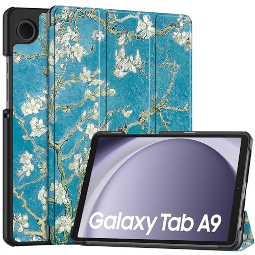 Vakarey für Samsung Galaxy Tab A9 Hülle 8.7 Zoll,für Samsung Tablet A9 Hülle 2023,Blume von Vakarey