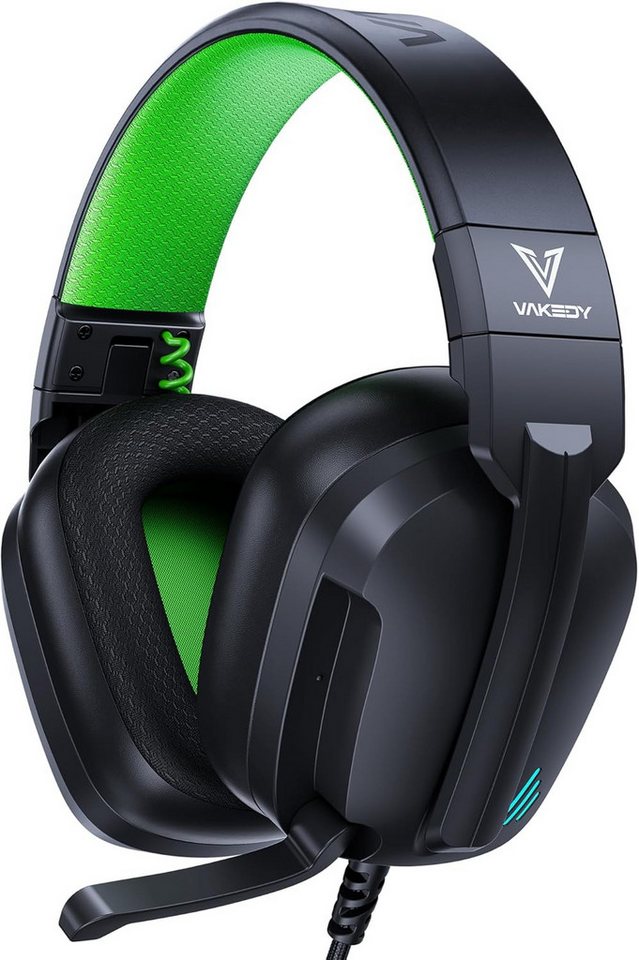Vakedy mit Mikrofon,High-Definition mit Geräuschunterdrückung 3,5 mm Buchse Gaming-Headset (Leichtes Material reduziert den Druck auf den Kopf. Das verstellbare Kopfband passt sich individuell an und bietet auch bei langen Gaming-Sitzungen höchsten Komfort., 50-mm-Treiber sorgen für präzise Sounddetails tiefen Bass,Schalldichte) Vakedy mit Mikrofon,High-Definition mit Geräuschunterdrückung 3,5 mm Buchse Gaming-Headset (Leichtes Material reduziert den Druck auf den Kopf. Das verstellbare Kopfband passt sich individuell an und bietet auch bei langen Gaming-Sitzungen höchsten Komfort., 50-mm-Treiber sorgen für präzise Sounddetails tiefen Bass,Schalldichte) von Vakedy