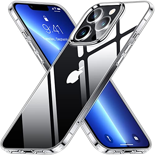 Vakoo für iPhone 13 Pro Max Hülle, Anti-Gelb Transparent Silikon Handyhülle Schutzhülle - Durchsichtig von Vakoo
