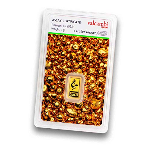 Responsible Goldbarren - einzeln im Blister verpackt - 999,9 Feingold (1g Responsilble) von Valcambi
